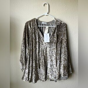 CO Women's Shimmering Silver Blouse